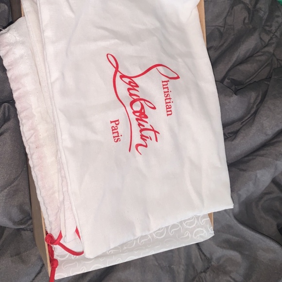 Christian Louboutin Silver Glitter “ Just Queen “ Heels - Picture 7 of 9